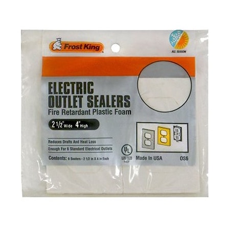 Thermwell Products 6PK WHT Foam Out Sealer OS6H